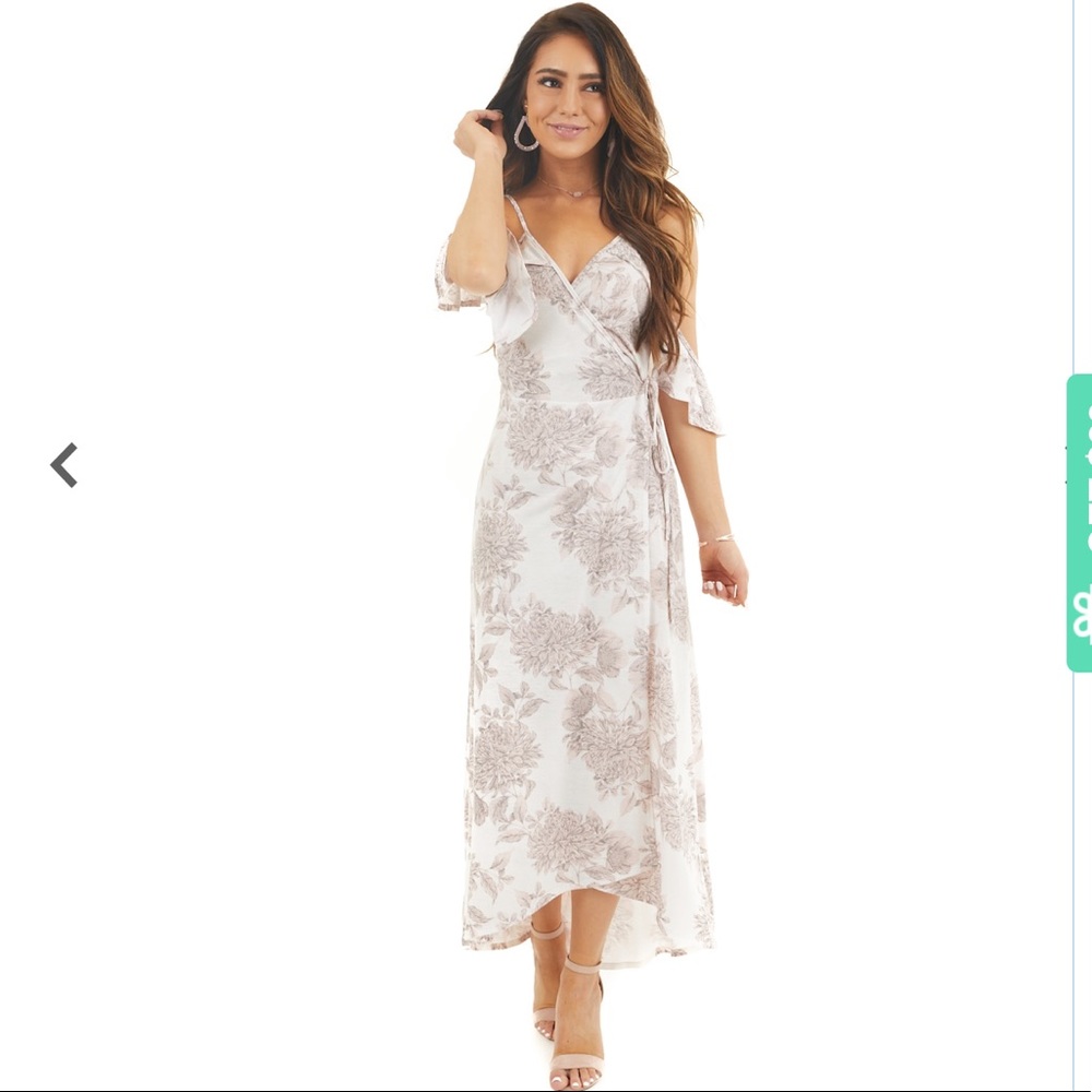 Floral wrap dress